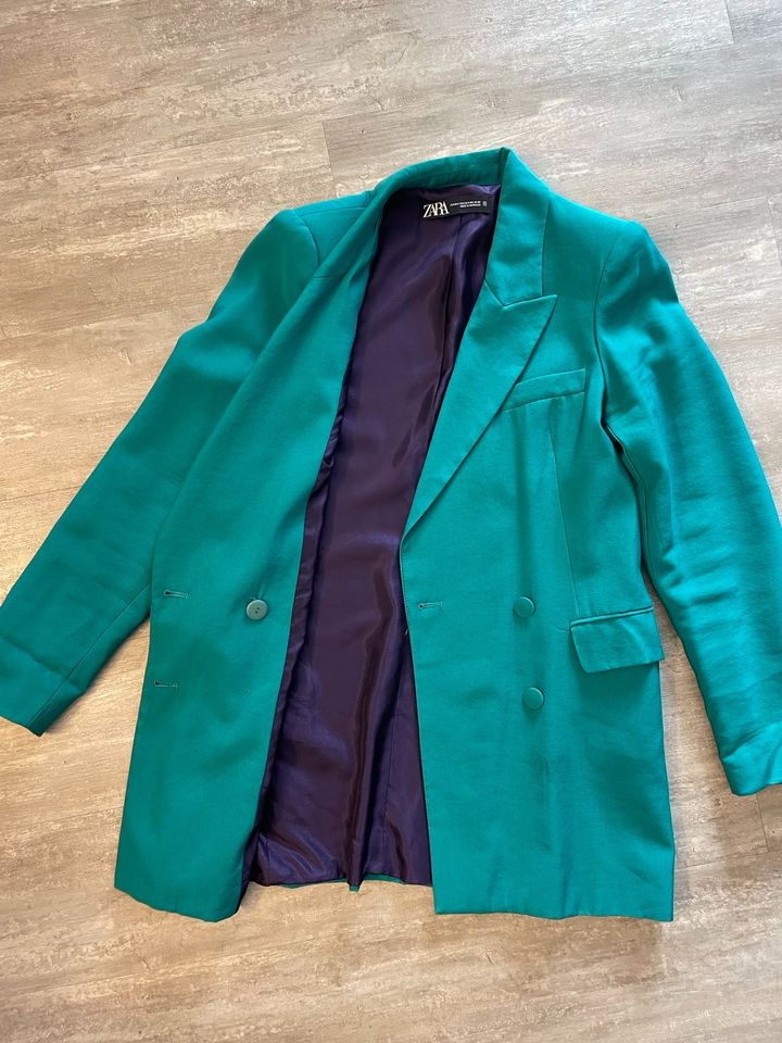 Zara Long Blazer Damen Größe XS-S petrol in Ammerndorf