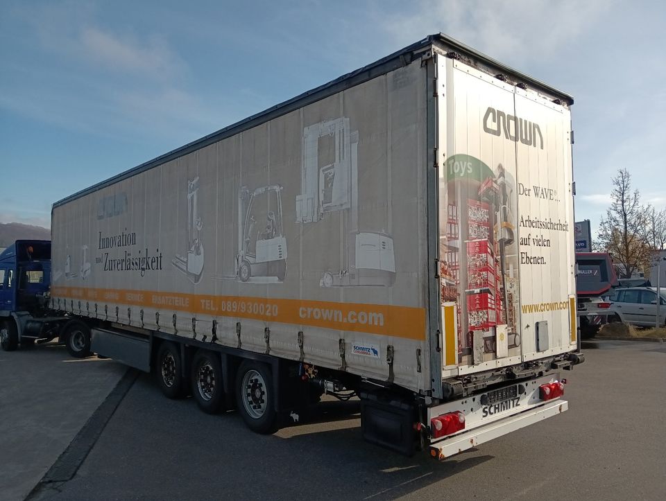 SCHMITZCargobull SCS24-13,62EB Standard Pal-Kiste Lift SAF Hubdac in Furth im Wald