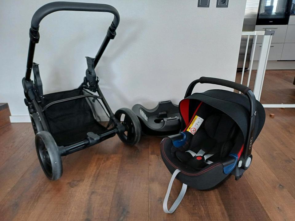 Babyschale Britax Romer AUDI incl Kinderwagen Isofixstation