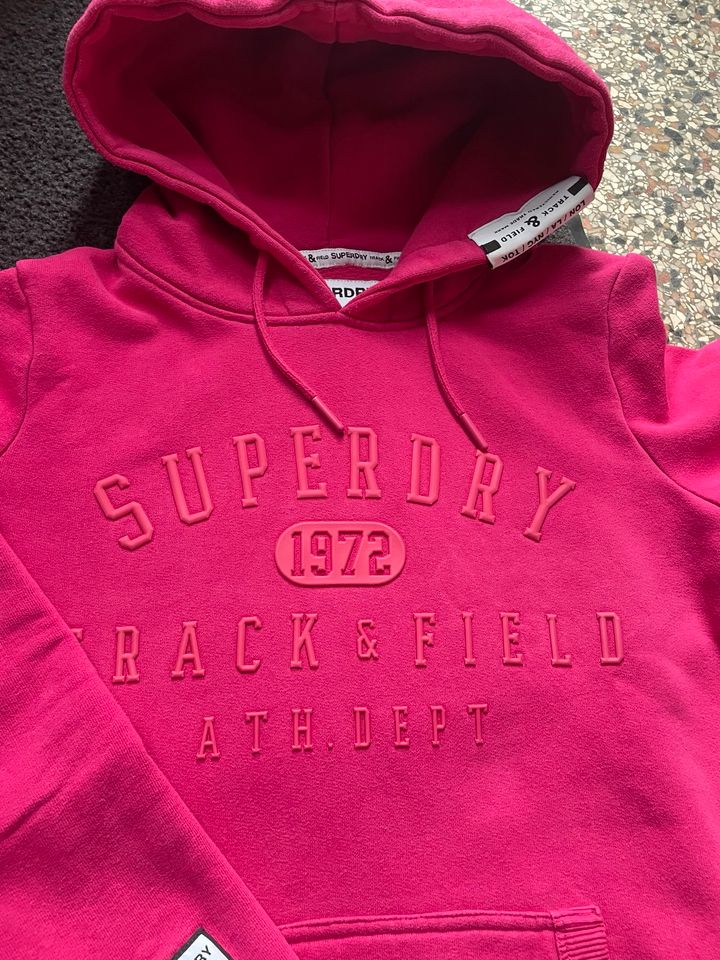 Superdry Hoodie 36 38 S Pink Khaki Rosé Glitzer wNEU in Poyenberg
