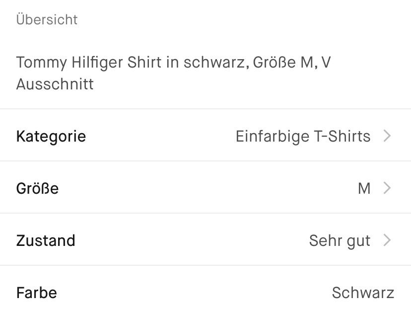 Herrentshirt Tommy Hilfiger schwarz in Grafenberg