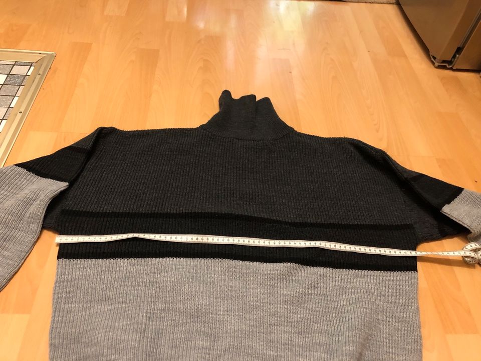 Herren Strickpullover Gr. 54 Crane grau in Fischbach