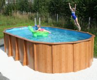 Stahlwandpool Gigazon-Wood 5,40 x 3,60 x 1,32m mit 15cm breitem H Sachsen - Bautzen Vorschau