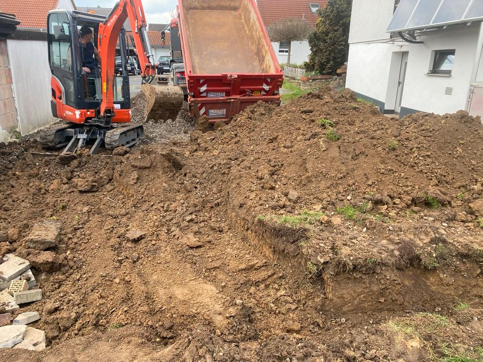 Baggerarbeit, Erdarbeiten, Gartenarbeit, Rollrasen , Tiefbau in Fritzlar