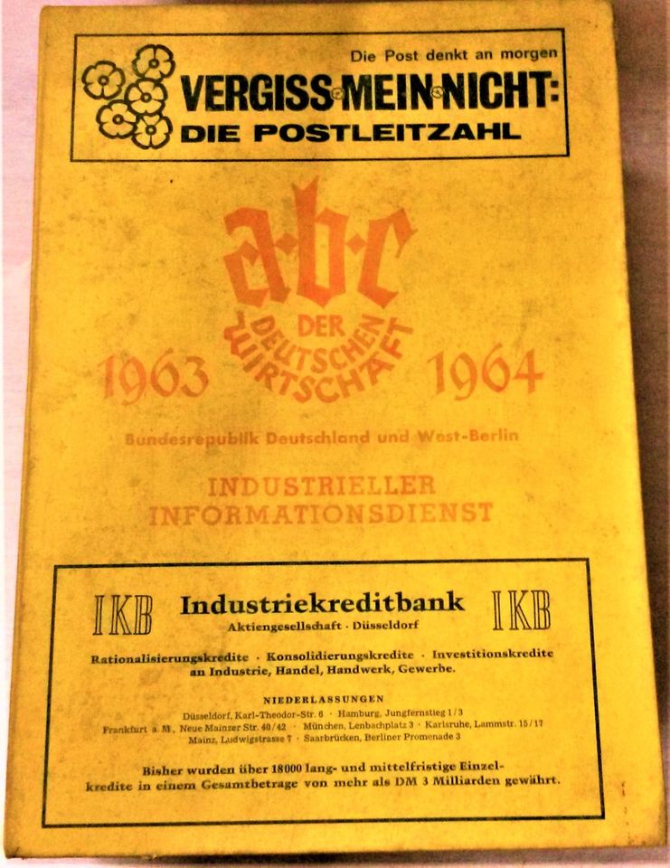 ABC der deutschen Wirtschaft 1963 - 1964 Adressen Firmen oldtimer in Merching