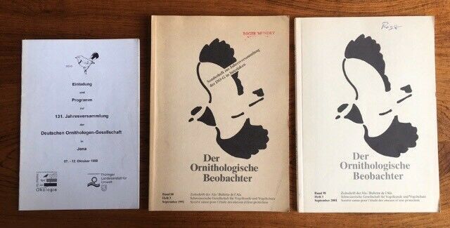 2x Der Ornithologische Beobachter 1991 (3) + 2001 (3) in Berlin