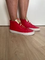 Vans High Sneaker rot gold Gr. 41 Leder SK8-HI Reissue ZIP Lübeck - St. Lorenz Nord Vorschau