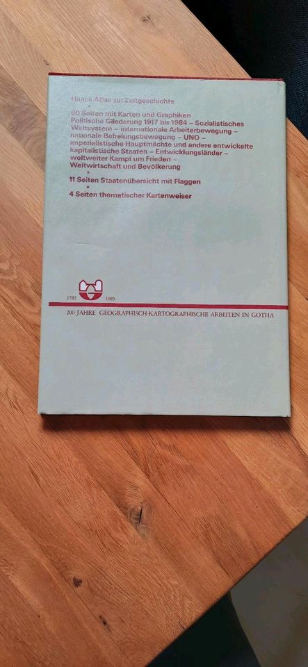 Haack Großer Atlas zur Zeitgeschichte DDR 1985 *TOP* in Glauchau