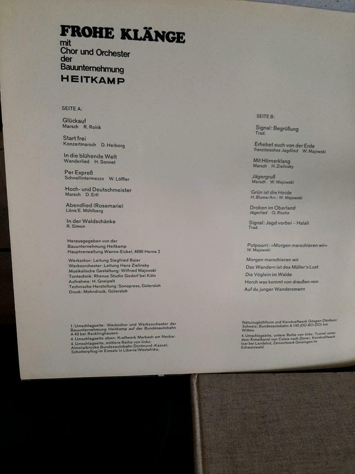 LPs der Firma Heitkamp / Deutsche Lieder in Herne