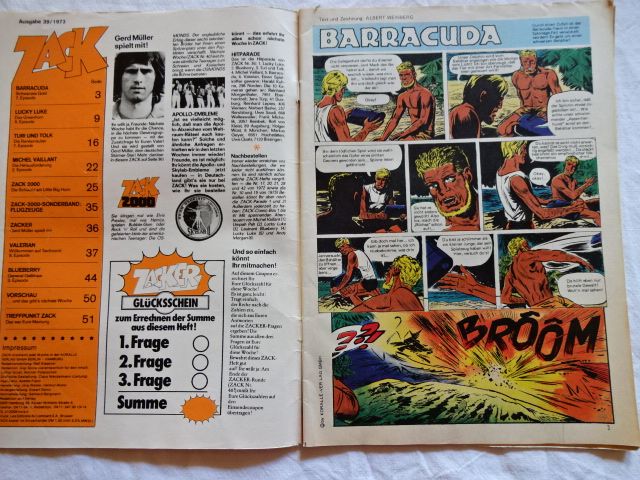 Zack Comics vom Jahrgang 1973 und 1974 in Hof (Saale)