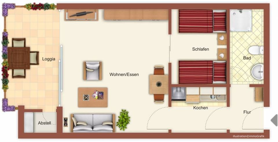 Gemütliche Meerblickwohnung in Duhnen 1. Reihe in Cuxhaven