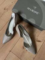 Maripé Pumps, 40, silber, augefallene Form, 3 x getragen Hessen - Rimbach Vorschau