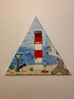 Unikat Gemälde Kunst Wandbild Leinwand Deko Helgoland Leuchtturm Baden-Württemberg - Michelfeld Vorschau