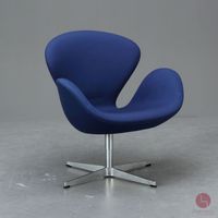 Fritz Hansen Swan Chair - Lounge Sessel Blau Divina Stoff Stuhl Bayern - Würzburg Vorschau