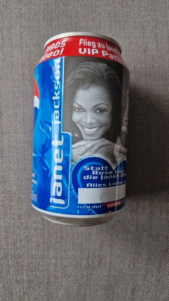 Pepsi Dose Janet Jackson VIP Party Geschenk-Dose leer Can in Hagen