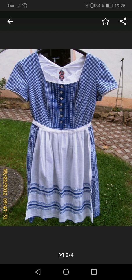 Markendirndl, blau weiß Gr. M in Lichtenau