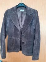 dunkelbrauner Wildleder- Blazer Gr. 38, Veloursleder, Lederjacke, Nordrhein-Westfalen - Erwitte Vorschau