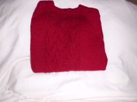 Unikat, selbstgestrickter  Pullover in rot, S-M Bremen - Osterholz Vorschau