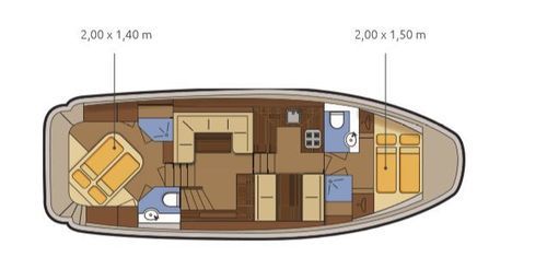 Hausboot Sommer 2024 ab 4 Tage ab Waren Müritz in Mecklenburg in Waren (Müritz)