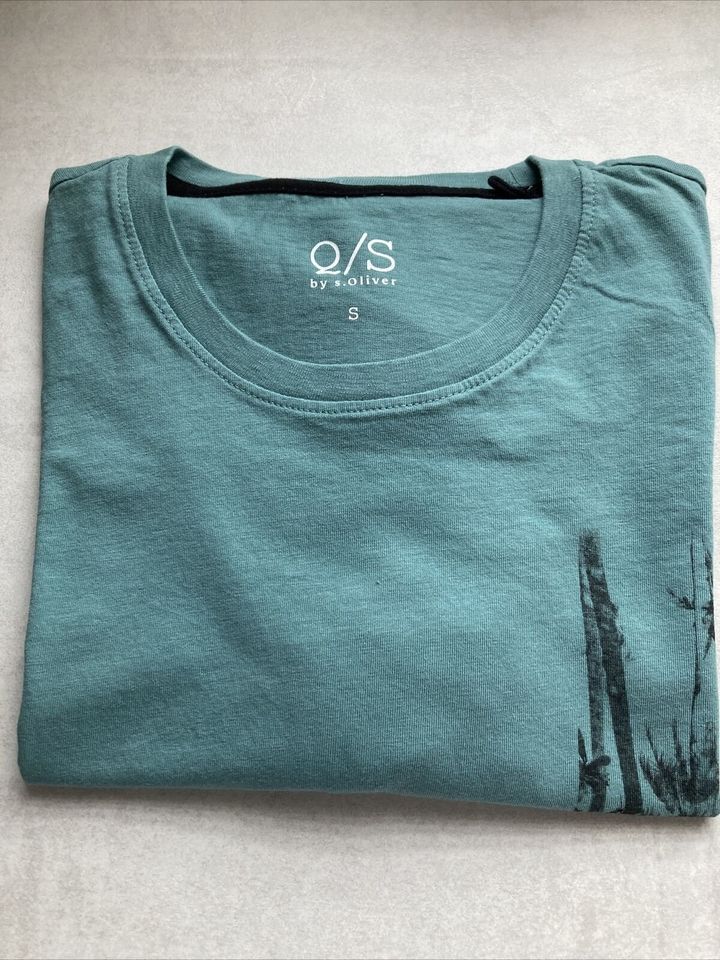 Shirt, T-Shirt, Grün Mit Aufdruck, Größe S/36, S.Oliver in Rostock