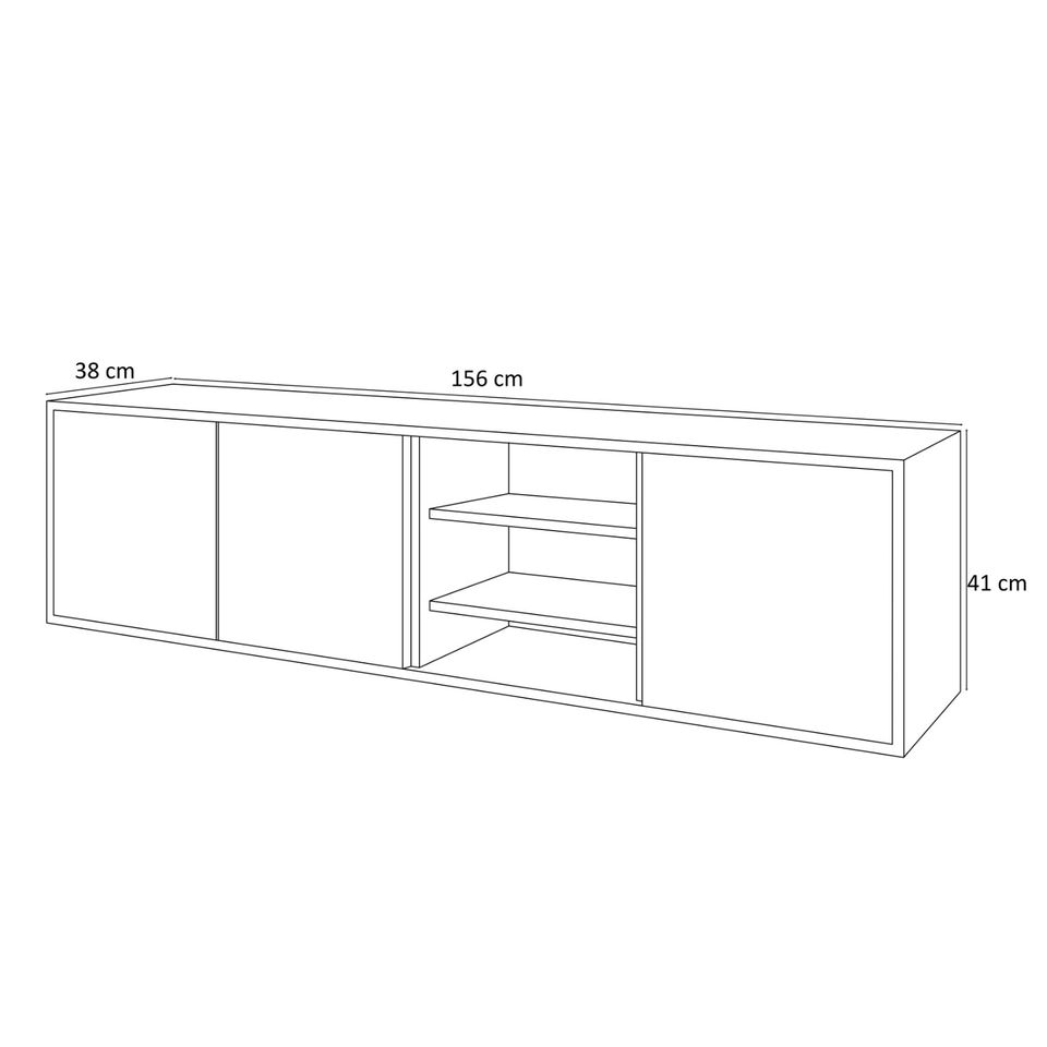 SONDERANGEBOT! Hängende TV Schrank 156 breit TV Board Eiche NEU in Berlin