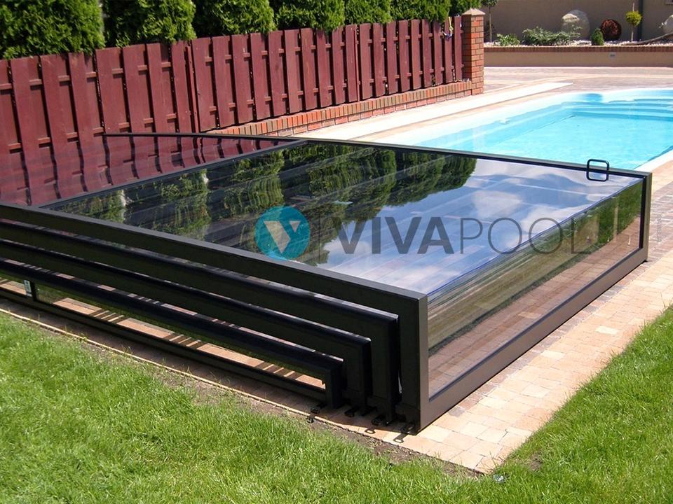 Poolüberdachung Abdeckung Pool 655x350cm Schiebehalle PRESTIGE in Frankfurt (Oder)