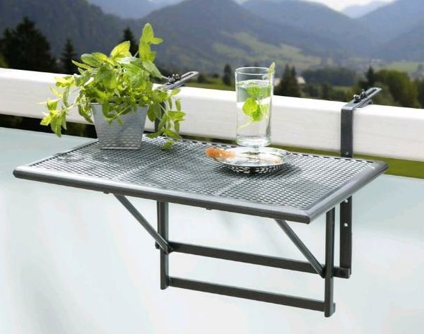 Balkon Hängetisch klappbar OVP - Outdoor-Tisch 56 x 60 x 40 cm in Seligenstadt