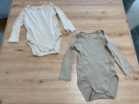 2 Baby Langarm-Bodys Bodies Kreuzverschluss-Ausschnitt beige H&M Berlin - Marzahn Vorschau