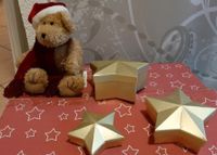 Weihnachtsteddy Teddy Nikolaus gross u. 3 Sterne Boxen Bayern - Kößlarn Vorschau