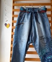 DESIGUAL Patchwork Wende GÜRTEL f Jeans Haremshose Blüten Punkte Schleswig-Holstein - Nusse Vorschau