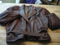 Damen Lederjacke Lammnappa Gr. 46 braun biker style mit Gürtel Niedersachsen - Rotenburg (Wümme) Vorschau