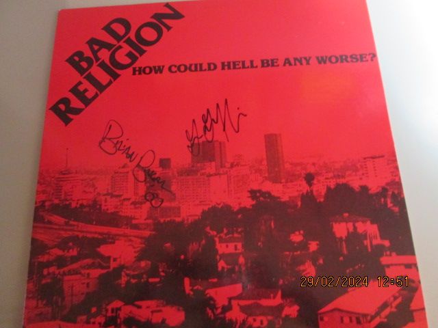 Schallpatte mit Autogramm  -  BAD RELIGION - HOW COULD HELL BE in Gelsenkirchen