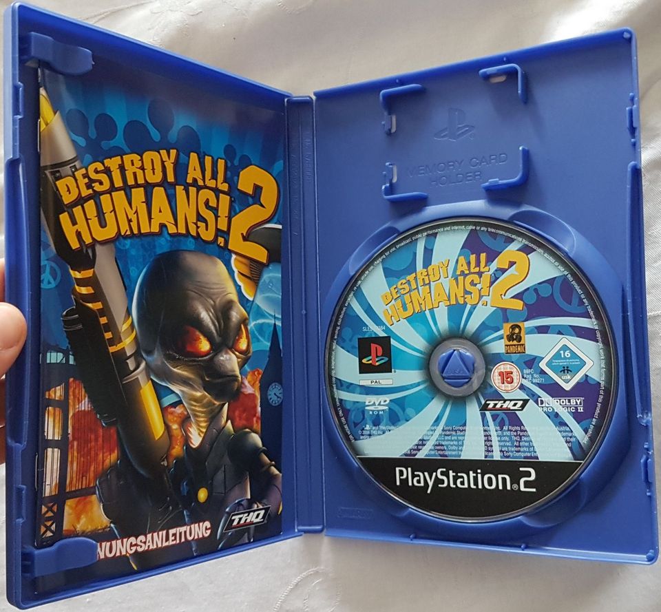 PS2 Playstation 2 Games Destroy All Humans Yu-Gi-Oh! Worms 4 in Rinteln