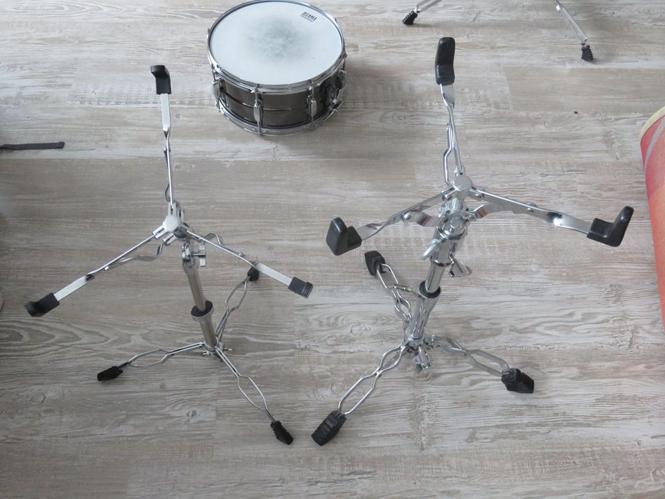 TAMA Metalworks Snare Drum 14"x7" mit XDrum Snare Ständer Pro in Andernach