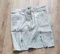 Rock Jeansrock beige mit Reißverschluss Gr. 36 Hessen - Großenlüder Vorschau