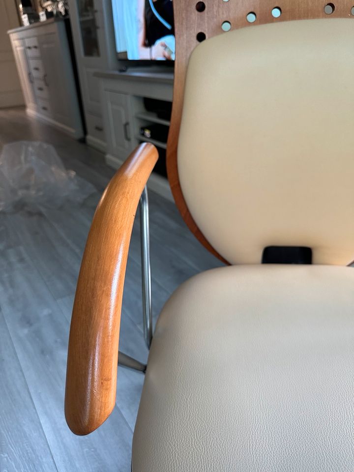 Designer Sessel Exklusiv Sessel PC Sessel, Leder Beige TOP. in Alsdorf