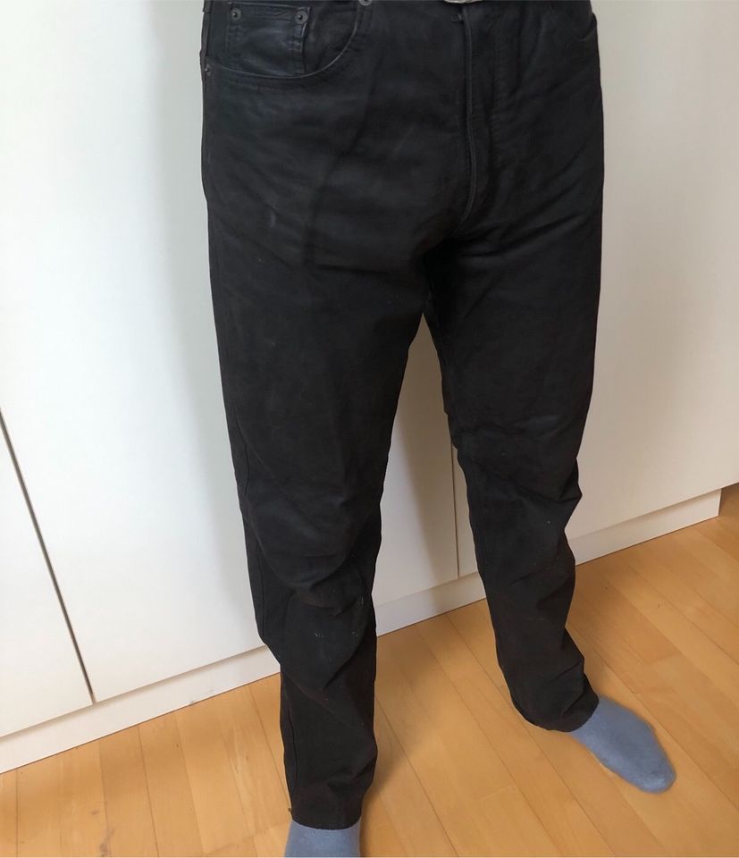 Lederhose/Motorradhose W 33/34 L 34/36 in Bestensee