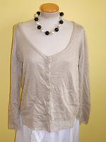 Leichte Strickjacke Zara beige Baumwolle und Leinen Gr M wie neu Stuttgart - Vaihingen Vorschau
