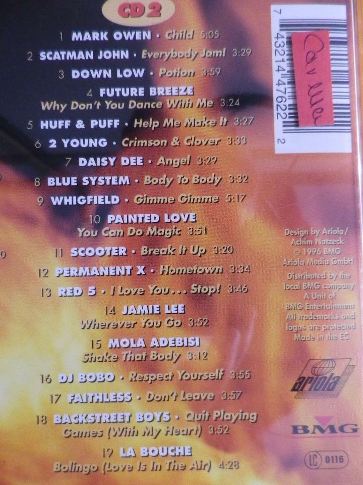 CD 7: CD 1 + CD 2 BOOOM '97  38 explosive Hits, NO MERCY TIC TAC in Netphen