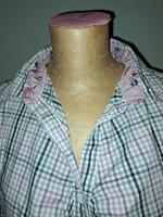 Tom Tailor Bluse Hemd rosa blau weiß grau kariert M 38 Hessen - Büttelborn Vorschau