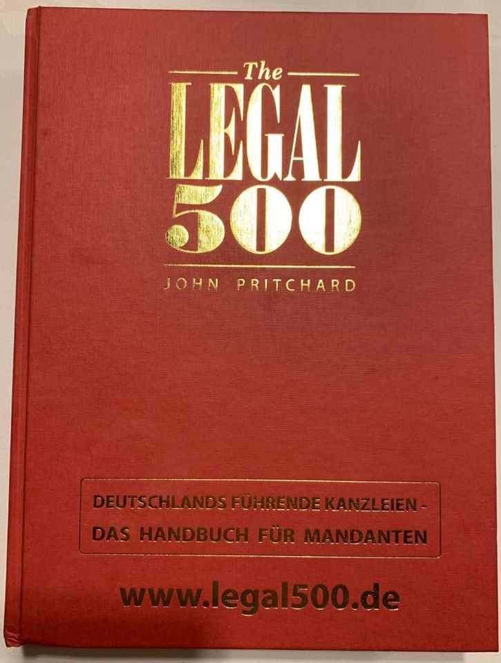 The Legal 500 John Pritchard 2016 für Anwälte Rechtsanwalt Anwalt in Maintal