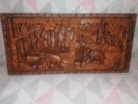 Antikes Reliefbild aus schwerem Holz Südafrikas Elefanten Bochum - Bochum-Süd Vorschau