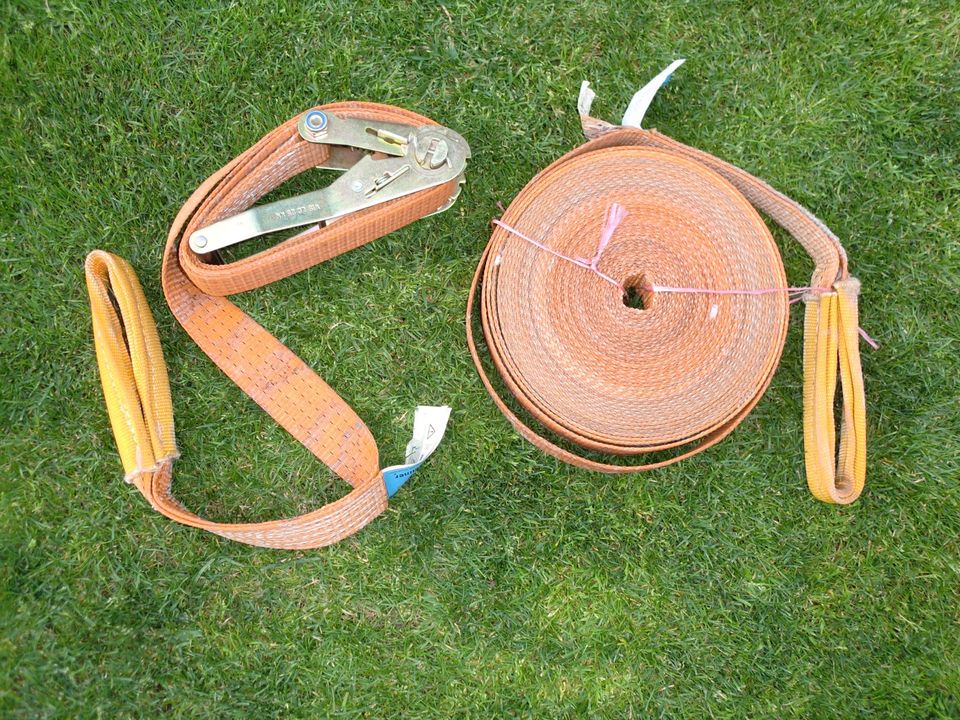 SLACKLINE SET 20 m - in orange - gebraucht aber in Ordnung in Lübben