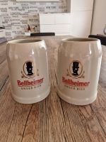 2 x Bellheimer Bierkrug 0,5 Liter beige Hessen - Niestetal Vorschau