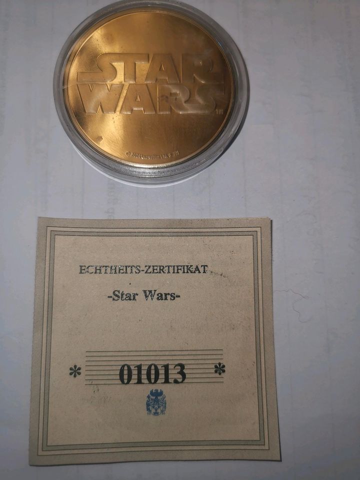 STAR WARS Sammlermünze mit Echtheitszertifikat in Berlin