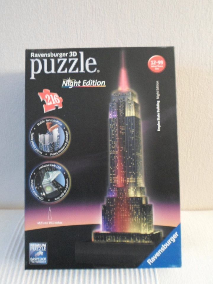 Ravensburger 3D Puzzle Empire State Building Night Edition in Remscheid