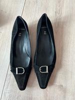 Unützer Damen Schuhe 36,5 schwarz mit Schnalle Hessen - Hammersbach Vorschau