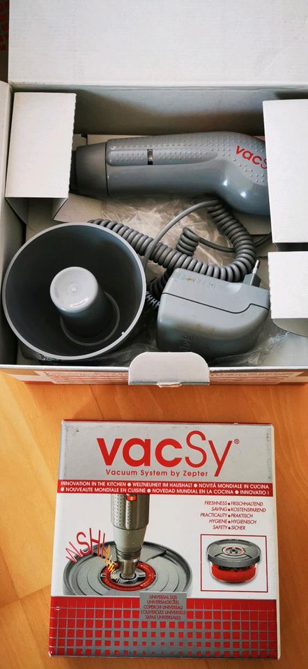 Vacsy Set Vakuumierpumpe + Glasbehälter Zubehör Vacuum System in Frankfurt am Main