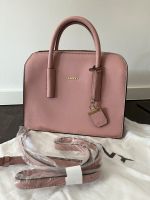 DKNY Tasche/Bowling Bag aus Leder in Saffiano-Struktur, rosa Niedersachsen - Duderstadt Vorschau