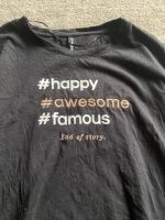 Top Shirt Oberteil schwarz happy awesome Spruch M 38 Baden-Württemberg - Gerlingen Vorschau